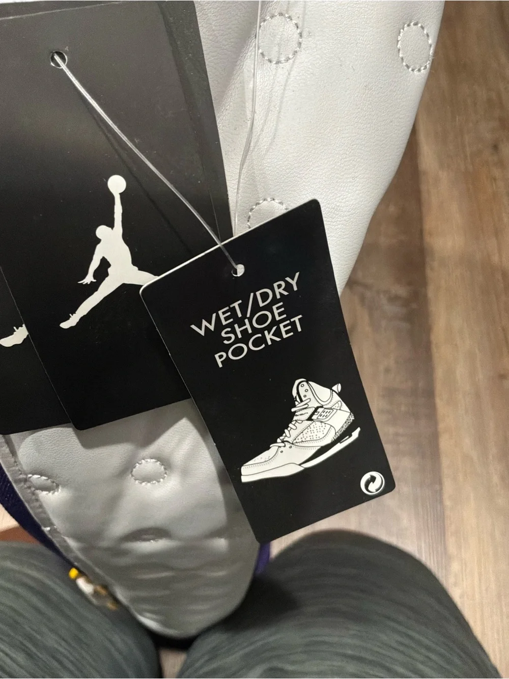 NWT NIKE Air Jordan Retro 13 Backpack White/Purple Lakers One Size 9A1898-P6N